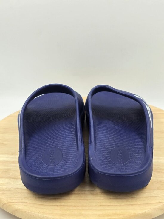 OOFOS OOAHH SPORT Navy White Logo Unisex Slide Size US M13 W15 main image 7